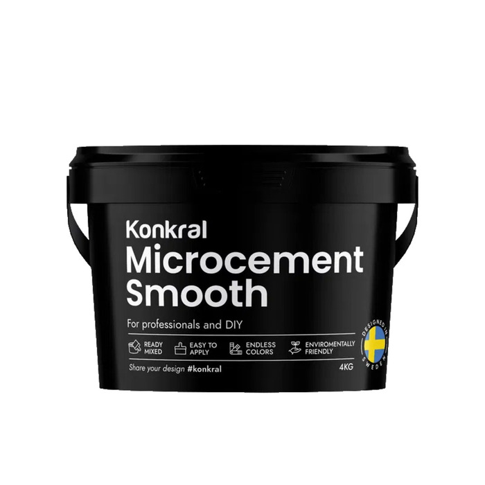 Microcement Smooth Ofärgad 4 kg Konkral